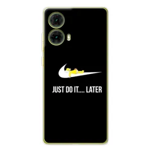 Силиконовый Чехол на Motorola MOTO G85 с картинкой Nike (Later)