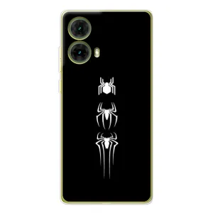 Чехол Супергерой Человека Паука на Motorola MOTO G85 (Лого паука)