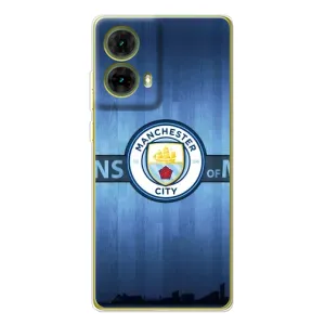 Силиконовые Чехлы принт Футбол на Motorola MOTO G85 (ManCity)