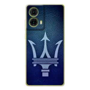 Чехлы с тематикой "Крутые машины" на Motorola MOTO G85 (Лого Maserati)