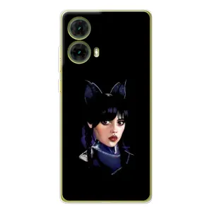 Чехлы с принтом Уэнсдей на Motorola MOTO G85 (Милая Уэнсдей)