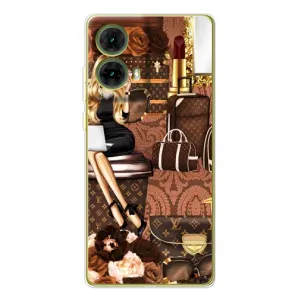 Чехол Стиль Louis Vuitton на Motorola MOTO G85 (Мода Луи Виттон)
