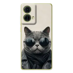 Чехол на тематику: Коты для Motorola MOTO G85 (Модный кот)