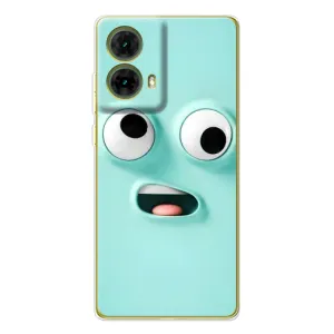 Силиконовые Чехлы (смешные стикеры) для Motorola MOTO G85 (Забавное мятное лицо)
