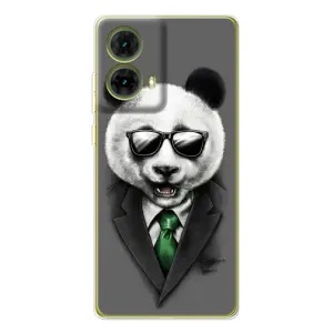 Чехлы с Пандами на Motorola MOTO G85 (Панда в очках)