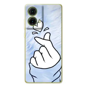 Чехлы (Знак сердечка) на Motorola MOTO G85 (Сердечка знак)