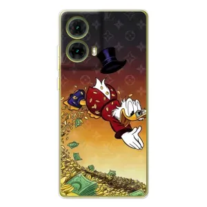 Силиконовый чехол для Motorola MOTO G85 (Скрудж Луи Виттон)