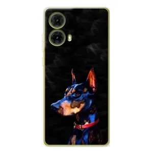 Бампер для Motorola MOTO G85 с картинкой "Песики" (Собака Мопс)