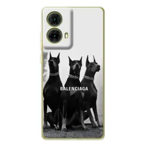 Чехол ДОБЕРМАН для Motorola MOTO G85 (Три добермана)