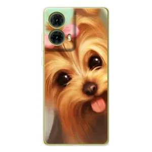 Чехол (ТПУ) Милые собачки для Motorola MOTO G85 (Йоршенский терьер)