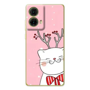 Чехол на тематику: Коты для Motorola MOTO G85 (Зимний кот)