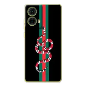 Чехлы Бренд GUCCI для Motorola MOTO G85 (Змей Гуччи)
