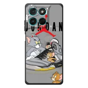 Силиконовый Чехол Nike Air Jordan на Мото Г86 Павер (Air Jordan)