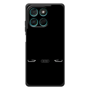 Силиконовый бампер с картинкой машины на Motorola MOTO G86 Power (Силует Audi)
