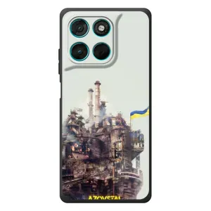 Чехлы на военную тематику для Motorola MOTO G86 Power (Азовсталь)