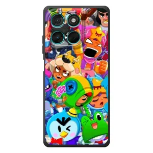 Силіконовый Чохол на Motorola MOTO G86 Power з картинкою Brawl Stars