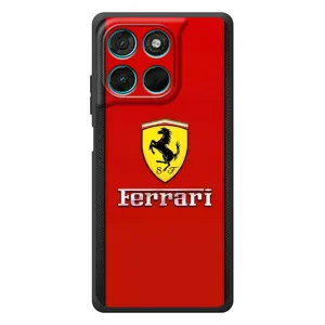 Силиконовый бампер с картинкой машины на Motorola MOTO G86 Power (Ferrari Logo)