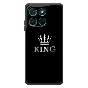 Чехол (Корона на чёрном фоне) для Мото Г86 Павер (KING)