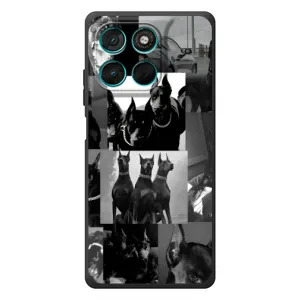 Чехол ДОБЕРМАН для Motorola MOTO G86 Power (Коллаж Доберман)