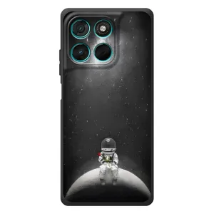Силиконовый Чехол с принтом "Космонавты" на Motorola MOTO G86 Power (Космонавт романтик)