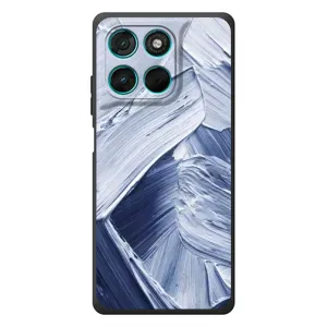 Чехлы со смыслом для Motorola MOTO G86 Power (Краски мазки)