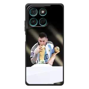 Чехлы Лео Месси Аргентина для Motorola MOTO G86 Power (Кубок Мира)