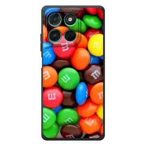 Чохол з зображенням смачної їжі для Motorola MOTO G86 Power (Різнокольорові M&M'S)