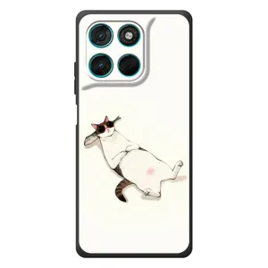 Чехол на тематику: Коты для Motorola MOTO G86 Power (Отдых)