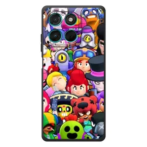 Силиконовый Чехол на Motorola MOTO G86 Power с картинкой Brawl Stars (Персонажи)