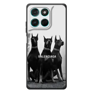 Чехол ДОБЕРМАН для Motorola MOTO G86 Power (Три добермана)