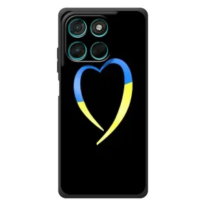 Силиконовый Чехол на Motorola MOTO G86 Power (Я-Украина) (Украинское сердце)