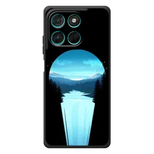 Летний Чехол на Motorola MOTO G86 Power (Синий Водопад)
