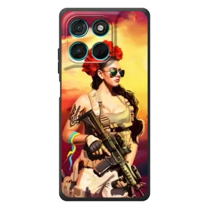 ЗСУ Чехлы (TPU) для Motorola MOTO G86 Power (Женщина солдат)