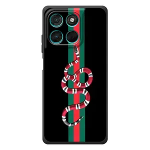 Чехлы Бренд GUCCI для Motorola MOTO G86 Power (Змей Гуччи)
