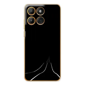 Чехол с картинками на черном фоне для Motorola MOTO G86 (Дорога)