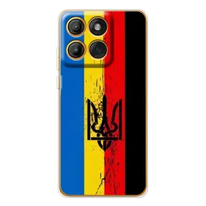Чехлы УПА (Красно-Чёрный) на Motorola MOTO G86 (Флаг УПА)