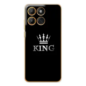 Чехол (Корона на чёрном фоне) для Мото Г86 (KING)