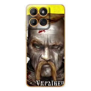 Чехол с картинкой (Патриотический КОЗАК) на Motorola MOTO G86 (Одноглазый Козак)