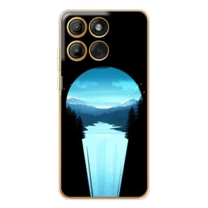 Летний Чехол на Motorola MOTO G86 (Синий Водопад)