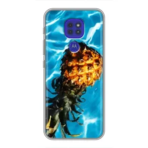 Чехол с изображением  вкусной еды для Motorola MOTO G9 Play (Ананас)