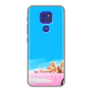 Силиконовый Чехол Барби Фильм на Motorola MOTO G9 Play (Барби и Кен)