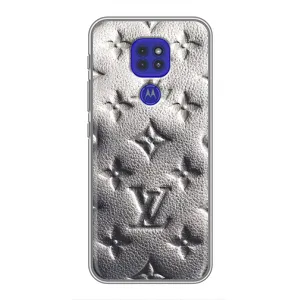 Текстурный Чехол Louis Vuitton для Моторола Мото джи 9 плей (Бежевый ЛВ)