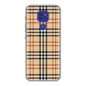 Чехол с Брендами одежды на Моторола Мото джи 9 плей (Burberry стиль)