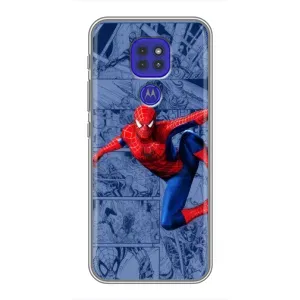 Силиконовый Чехол для Motorola MOTO G9 Play (Человек Паук)