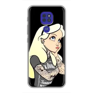 Чехол Стильные девушки на Motorola MOTO G9 Play (Девушка обиделась)