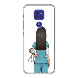 Силиконовый бампер (Работники) на Motorola MOTO G9 Play (Доктор)