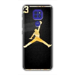 Силиконовый Чехол Nike Air Jordan на Моторола Мото джи 9 плей (Джордан 23)