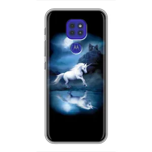 Чехол Unicorn на Motorola MOTO G9 Play (Единорог)