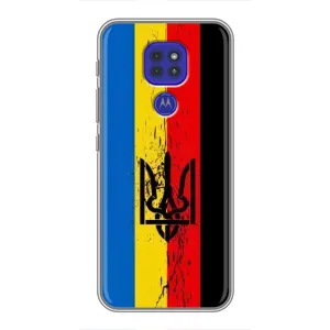 Чехлы УПА (Красно-Чёрный) на Motorola MOTO G9 Play (Флаг УПА)