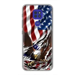 Чехол Флаг USA для Motorola MOTO G9 Play (Флаг USA)